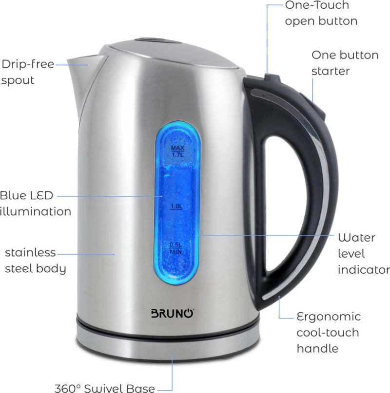 Bruno BRN-0028 Βραστήρας 1.7lt 2200W
