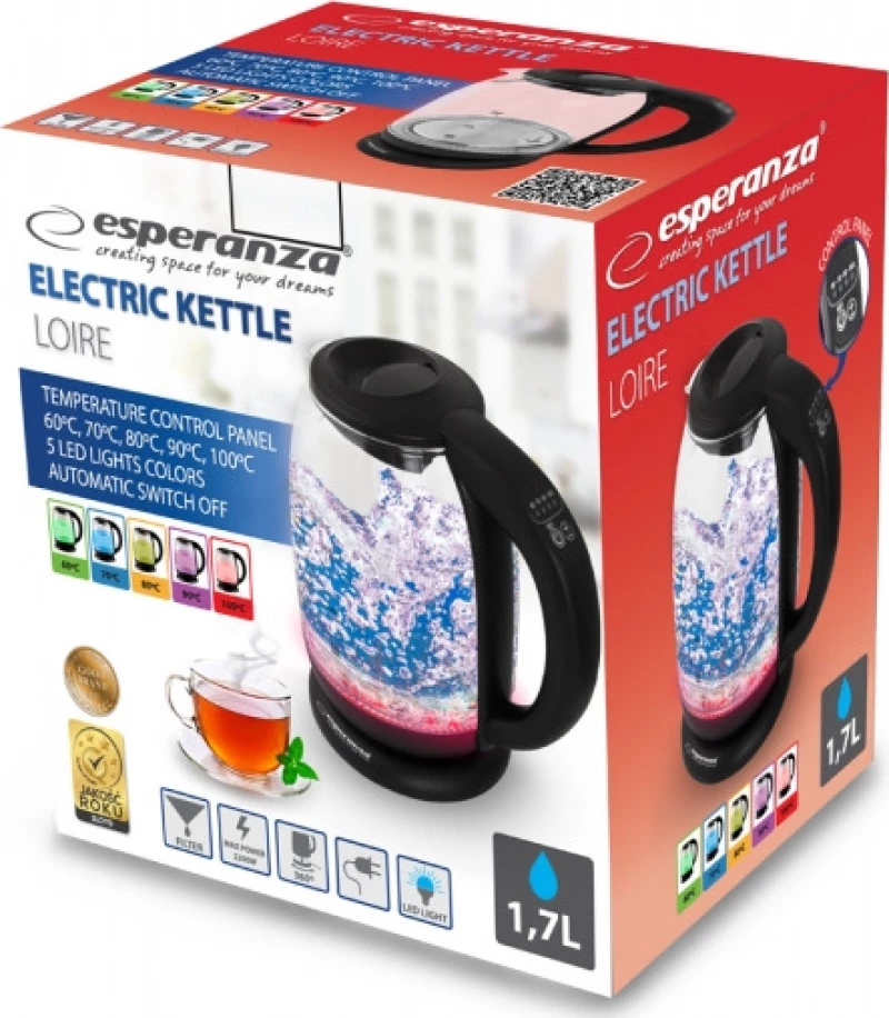 Esperanza EKK027 Βραστήρας 1.7lt 2200W