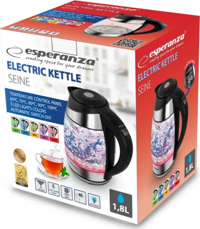 Esperanza EKK026 Βραστήρας 1.7lt 2200W