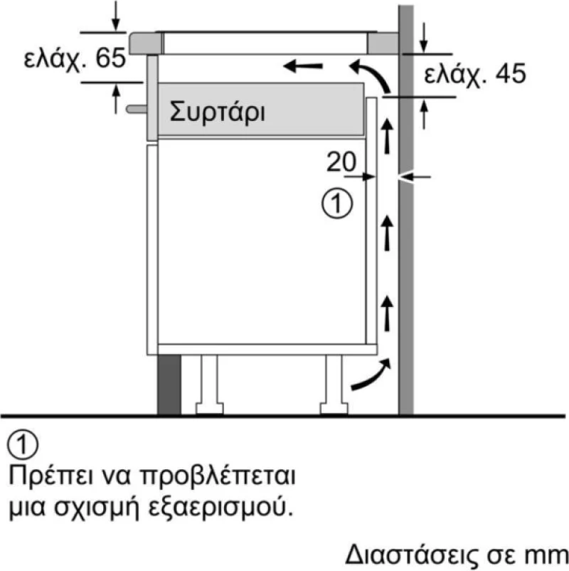 Αυτόνομη Εντοιχιζόμενη Επαγωγική Εστία Domino Neff N53Td40N0 30Cm Flexinduction