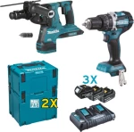 Dlx2280Ptj - Σετ 18V Brushless + 3 Μπαταριες X 5.0Ah Makita
