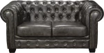 Chesterfield 689 Διθέσιος Καναπές Γνήσιο Δέρμα 160x92εκ.