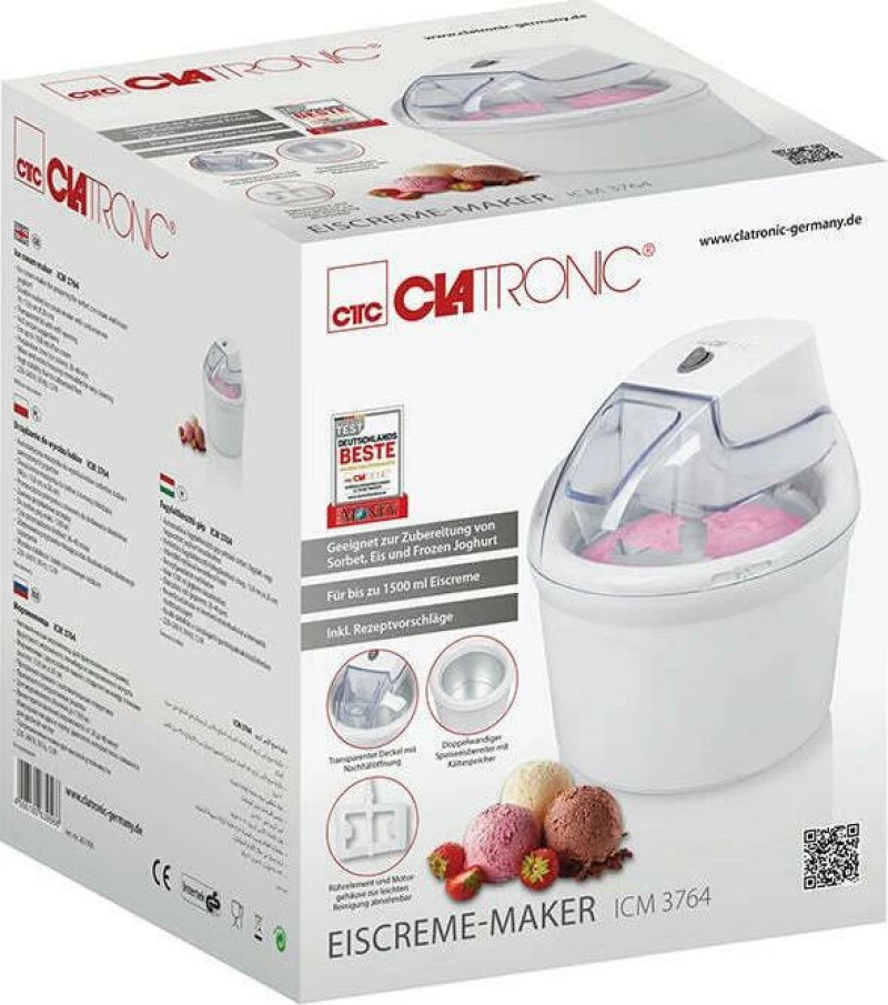 Cl Icm 3764 Ice Cream Maker White