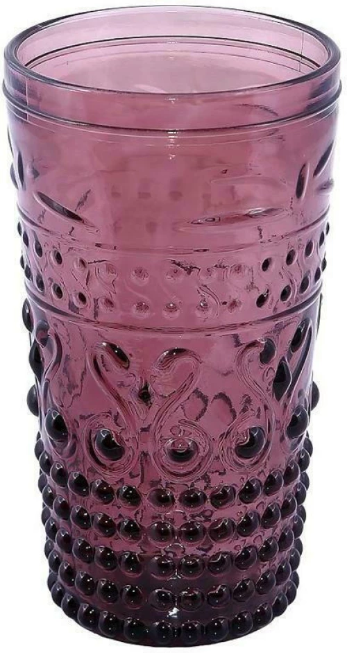 Espiel Ποτήρι Νερού Embossed HOC1010 Γυάλινο Μωβ 550ml