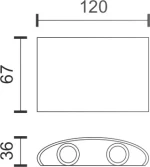 Spot Light Επιτοίχιο Εξωτερικό Φωτιστικό 7732
