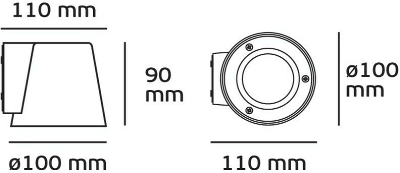 VK Lighting Επιτοίχιο Εξωτερικό Φωτιστικό 75169-319997