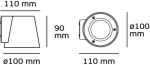 VK Lighting Επιτοίχιο Εξωτερικό Φωτιστικό 75169-319997
