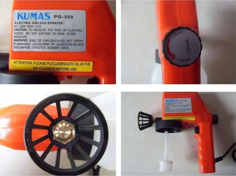 Ηλεκτρικό Πιστόλι Βαφής Σπρέι Kumas Magic Paint Pg-350 Οεμ