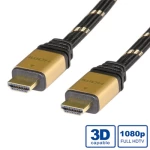 Roline HDMI 1.4 Cable HDMI male - HDMI male 1m Μαύρο
