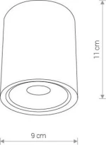Nowodvorski Εξωτερικό Φωτιστικό Οροφής Edesa Led M 9108
