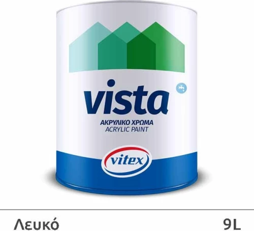 Vitex Vista Ακρυλικό Λευκό 9lt