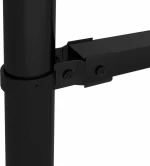 vidaXL Κάγκελα Περίφραξης με Λόγχες Μαύρα 125x1190cm 277727
