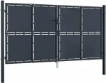 vidaXL Πόρτα Περίφραξης Κήπου Ανθρακί 175x300cm 144527