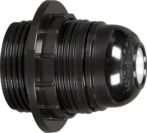 VK Lighting VK/GH-02/1/B E27 Black με Δαχτυλίδι