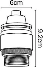 VK Lighting VK/03052/B E27 Black