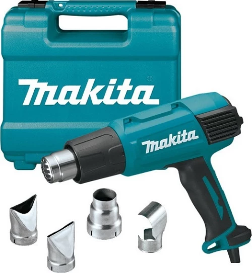 Makita - Hg6031Vk Πιστόλι Θερμού Αέρα 1800W Με Εξαρτήματα Σε Βαλιτσάκι Μεταφοράς (#Hg6031Vk)