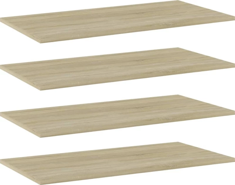 vidaXL Ράφι Βιβλιοθήκης Sonoma Δρυς 805336 80x40cm 4τμχ