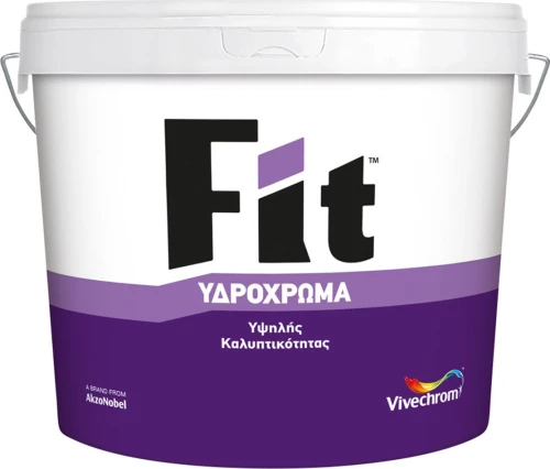 Vivechrom Fit Υδρόχρωμα Λευκό 9lt
