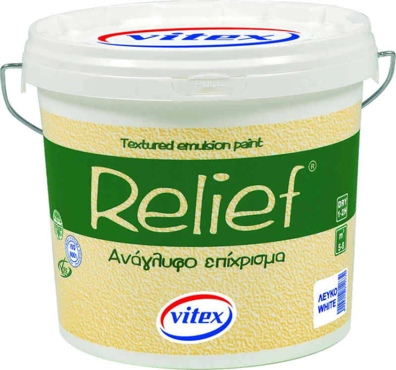 Vitex Relief Λευκό 15lt