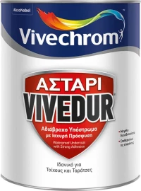 Ασταρι Vivedur, Vivechrom. Aδιάβροχο Ακρυλικό Αστάρι Διαλύτη 15 Lt