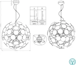 Trio Lighting Discalgo Κρεμαστό Φωτιστικό Μοντέρνο Μονόφωτο Λευκό