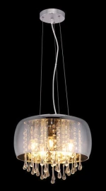 Globo Lighting Kalla Κρεμαστό Φωτιστικό Μοντέρνο Πολύφωτο Ασημί