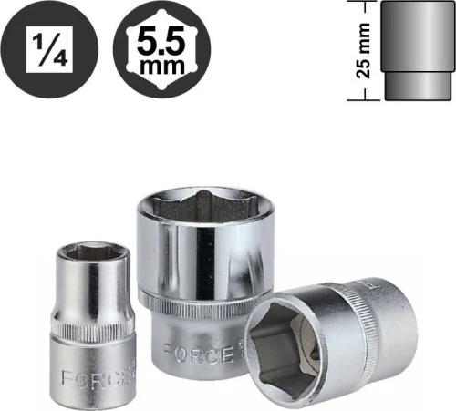 Force Καρυδάκι 1/4" 5.5mm 525055