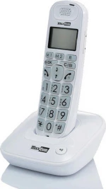 MaxCom MC6800 Ασύρματο Τηλέφωνο για Ηλικιωμένους με Aνοιχτή Aκρόαση Λευκό
