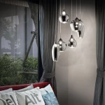 Ideal Lux Soft SP6 Κρεμαστό Φωτιστικό Μοντέρνο Πολύφωτο Ασημί