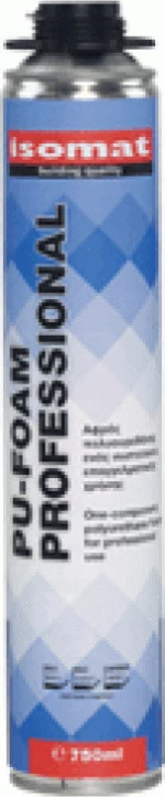 Isomat PU FOAM PROFESSIONAL 750 ml Αφρός Πολυουρεθάνης Ενός Συστατικού