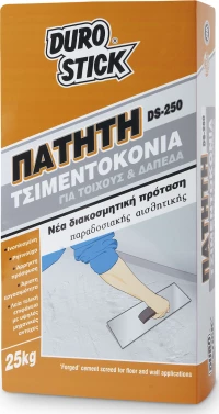 Durostick DS-250 Πατητή Τσιμεντοκονία για Τοίχους και Δάπεδα Λευκή 25kg