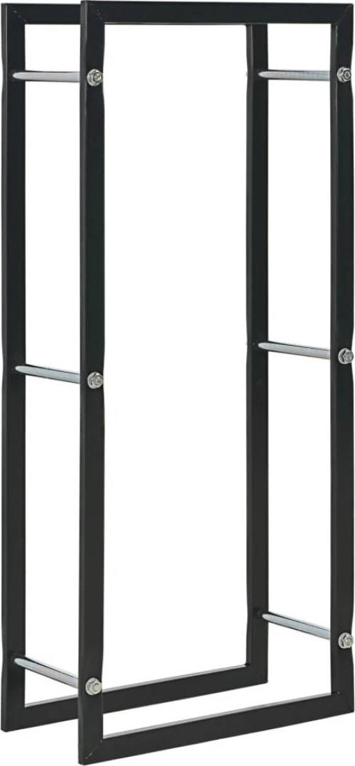 vidaXL Ράφι Καυσόξυλων Μαύρο 44 x 20 x 100 εκ. 284700