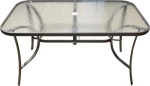 Τραπέζι Δείπνου TAB-14080BR 140x80x72cm
