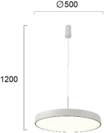 Φωτιστικό Κρεμαστό Led 40W 3000K Λευκό Madison 4235600 Viokef
