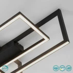 Sole Luce Saucer Πλαφονιέρα Οροφής Μαύρη από Μέταλλο LED 3000K