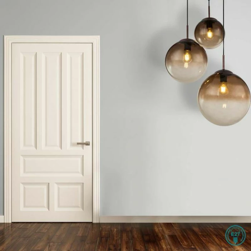Globo Lighting Varus Κρεμαστό Φωτιστικό Μοντέρνο Τρίφωτο Καφέ