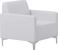 Πολυθρόνα Σαλονιού pu 64x71x72cm zww style Ε948,11 - Λευκό