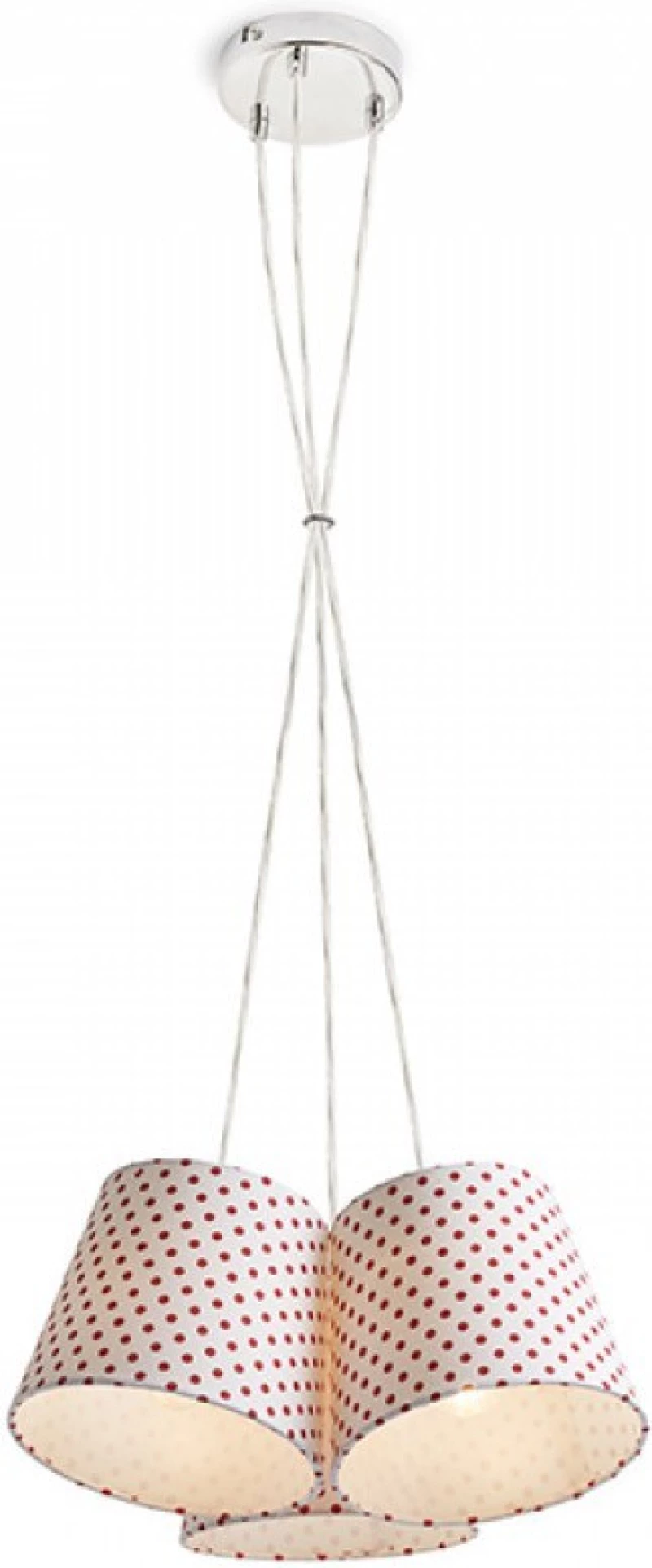 Rendl Light Studio Nancy Κρεμαστό Φωτιστικό Μοντέρνο Τρίφωτο Κόκκινο