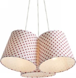 Rendl Light Studio Nancy Κρεμαστό Φωτιστικό Μοντέρνο Τρίφωτο Κόκκινο