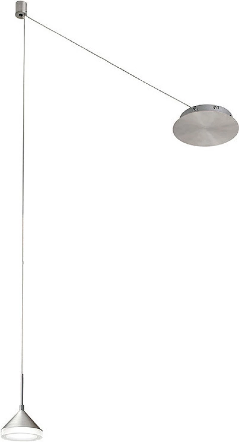 Fabas Luce Isabella Κρεμαστό Φωτιστικό Μοντέρνο Μονόφωτο Ασημί