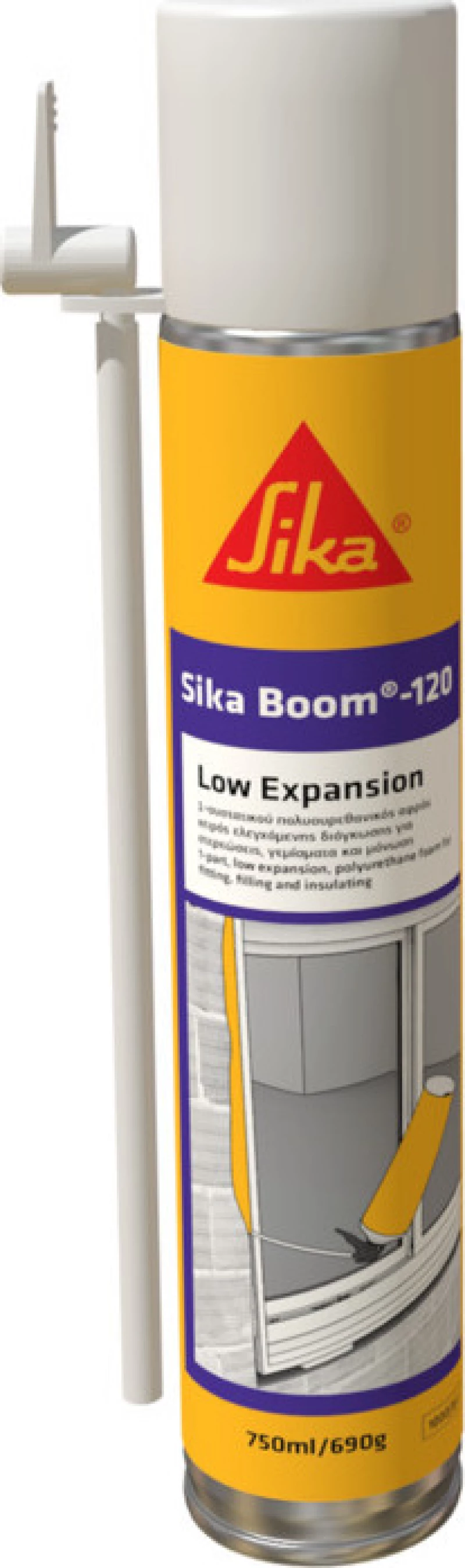 Sika Boom®-120 Low Expansion Ανοιχτό Κίτρινο 750ml 620395