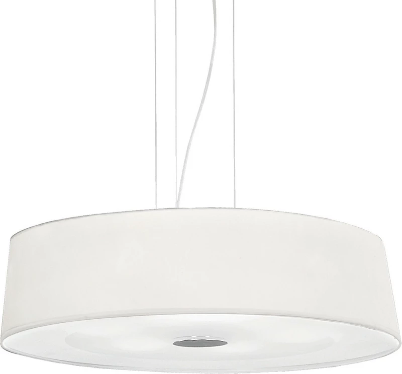 Ideal Lux Hilton SP6 Round Κρεμαστό Φωτιστικό Μοντέρνο Πολύφωτο Λευκό