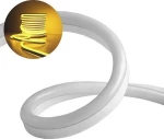 Αδιάβροχη Ταινία Neon Flex LED Πορτοκαλί 1m Neon Flex 220V GloboStar
