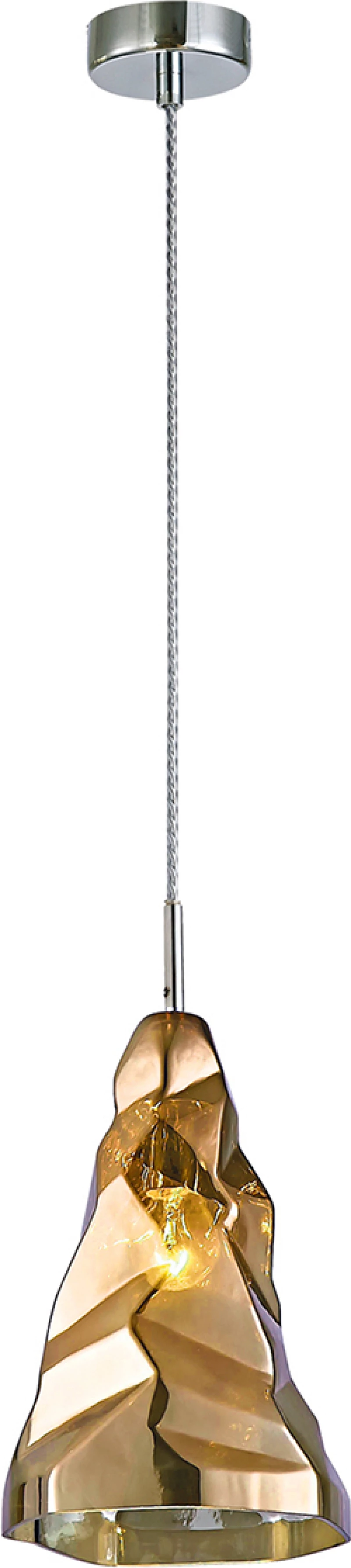 Home Lighting Κρεμαστό Φωτιστικό Μοντέρνο Μονόφωτο Χρυσό
