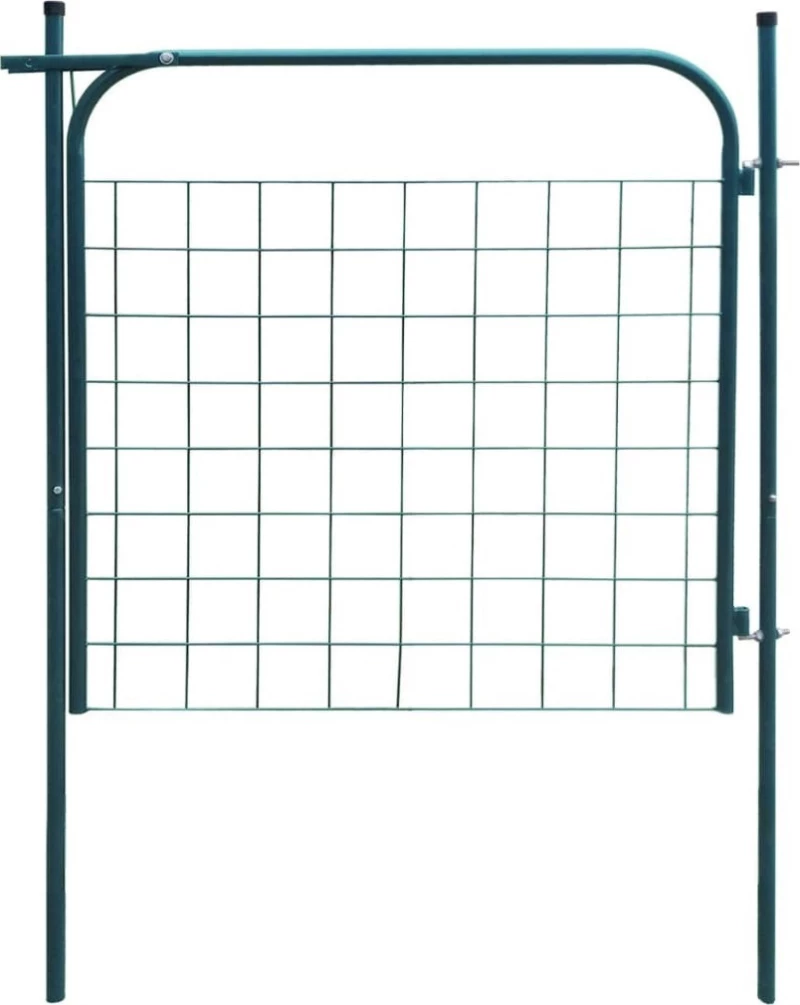 vidaXL Πόρτα Περίφραξης Κήπου Πράσινη 100x100cm 142292