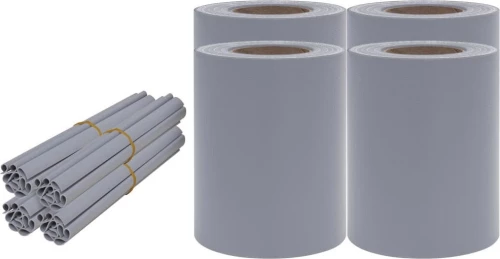 vidaXL Περιφράξεις Προστατευτικές Γκρι Ματ από PVC 4τμχ 19x3500cm 147872