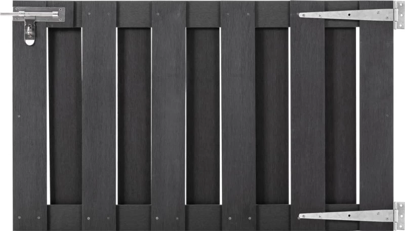 vidaXL Πόρτα Φράχτη Γκρι από WPC 60x100cm 49081