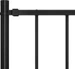 vidaXL Πάνελ Περίφραξης Μαύρο 100x170cm 145210