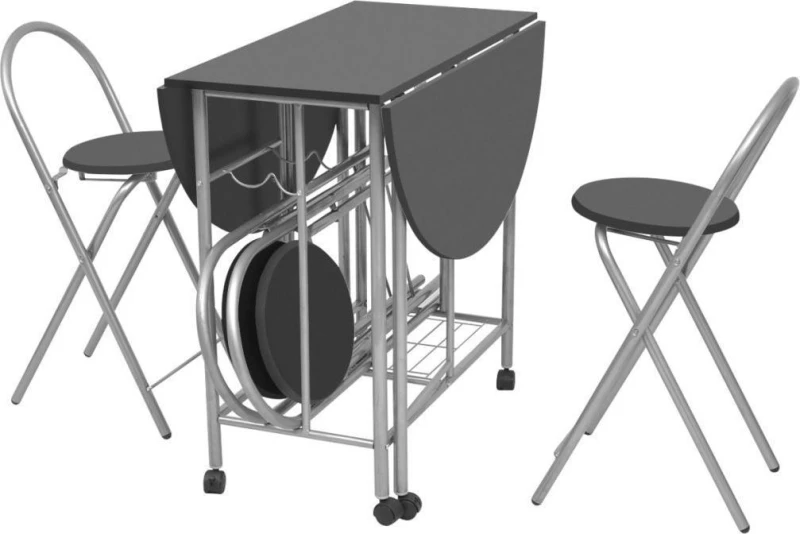 Τραπεζαρία Επεκτεινόμενη 5τμχ 148x80cm