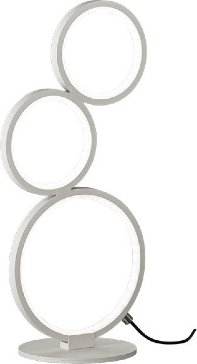 Trio Lighting Rondo Πορτατίφ με Λευκό Καπέλο και Λευκή Βάση